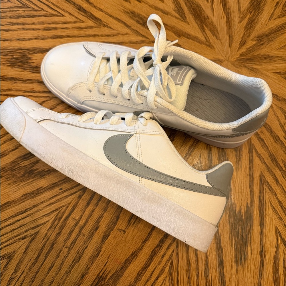 Men’s Nike White and Gray Athletic Shoes